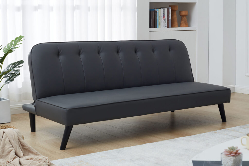 Brooklyn Grey PU Sofa Bed